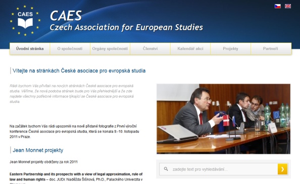Web Česká asociace pro evropská studia